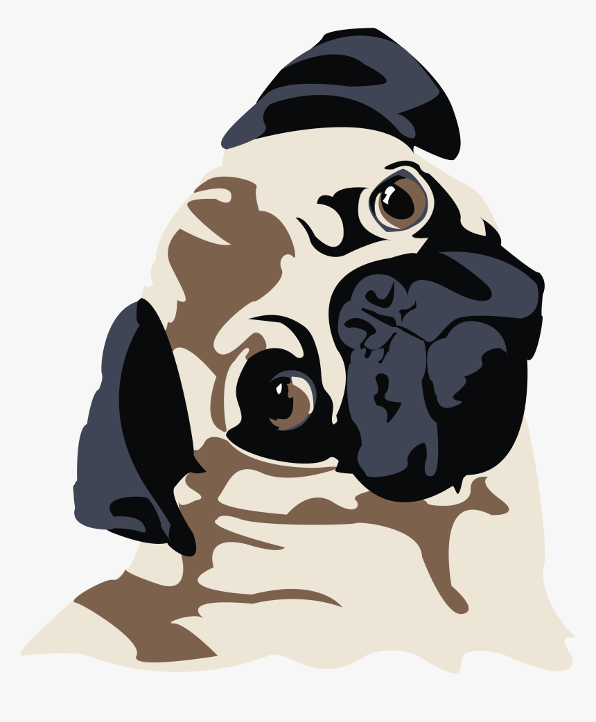 Cute Pug Face T Shirt From Amazon - Pug, HD Png Download, Free Download