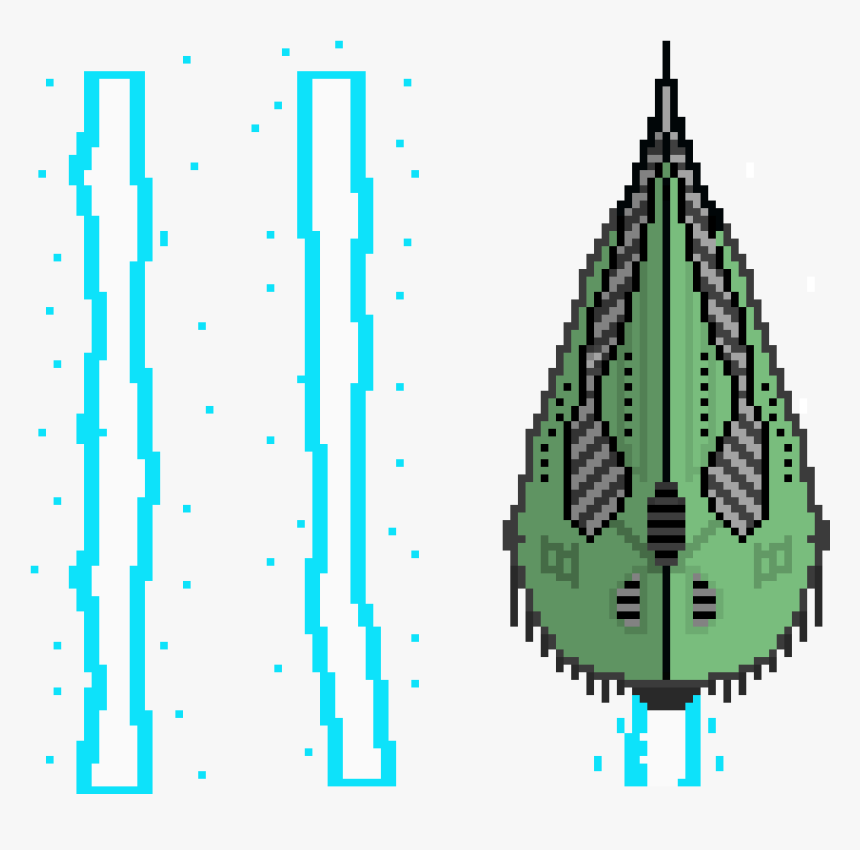 Pixel Spaceship Png, Transparent Png, Free Download