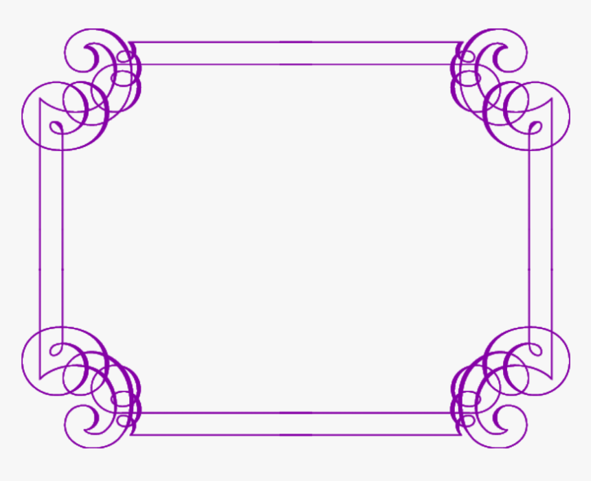 Clip Art Borders For Free - Transparent Purple Borders And Frames, HD Png Download, Free Download