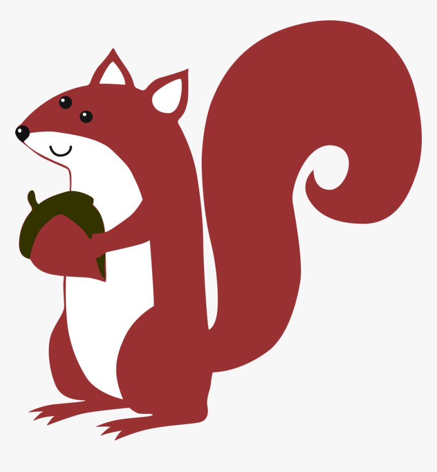 Transparent Red Nose Day Png - Squirrel Holding Acorn Clip Wrt, Png Download, Free Download