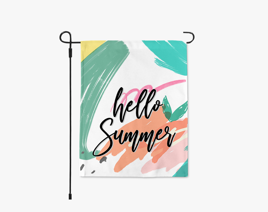 Hello Summer Abstract Garden Flag"
title="hello Summer - Poster, HD Png Download, Free Download