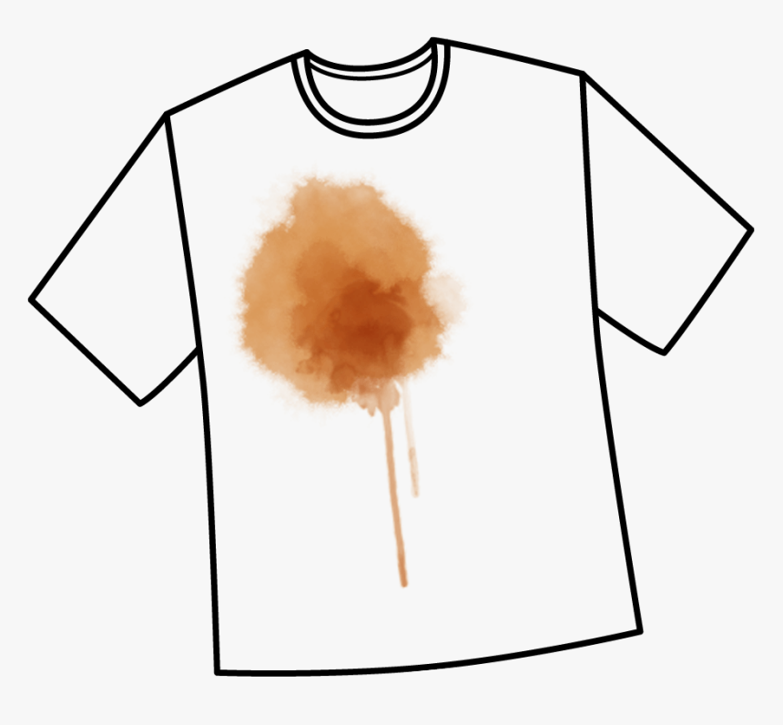 White Shirt With Red Stain, HD Png Download, Free Download