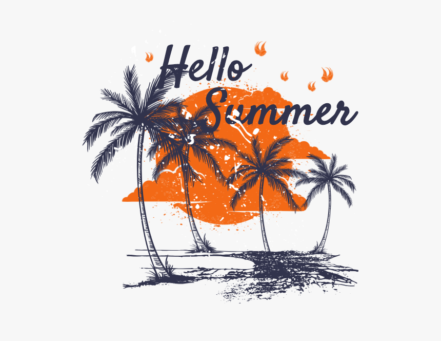 Attalea Speciosa - Design Summer T Shirts, HD Png Download, Free Download