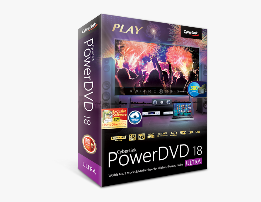 Cyberlink’s Powerdvd 18 Expands Support For 4k/hdr, - Cyberlink Powerdvd Ultra 18.0 2202.62, HD Png Download, Free Download