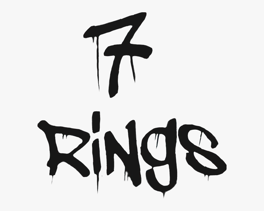 #arianagrande #ariana #agb #tumblr #sticker #text #7rings - Ariana Grande 7 Rings Sticker, HD Png Download, Free Download