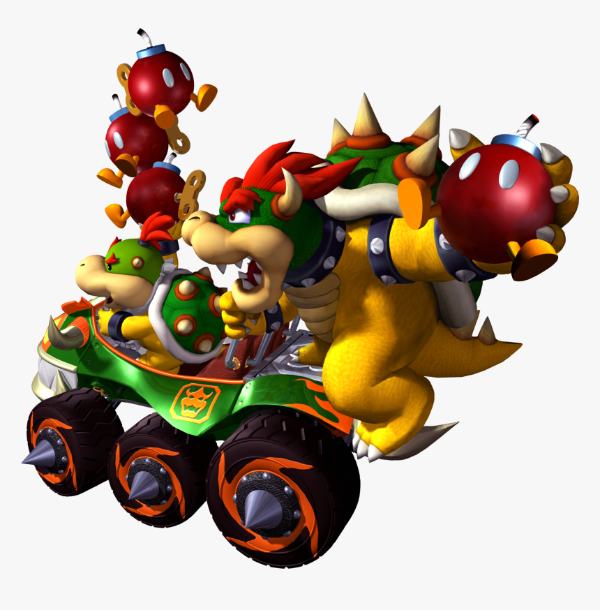 1920px Bowser And Bowser Jr Bob Omb Blast - Mario Kart Double Dash Png, Transparent Png, Free Download