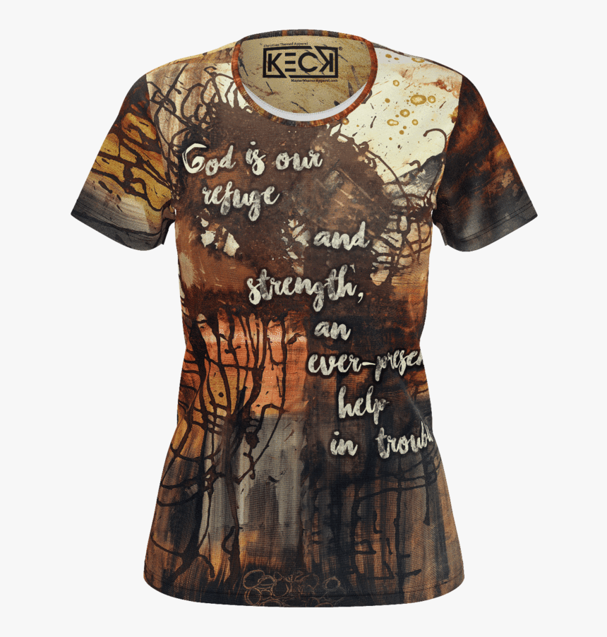 Psalm 46 Scripture T-shirt For Women - Active Shirt, HD Png Download, Free Download