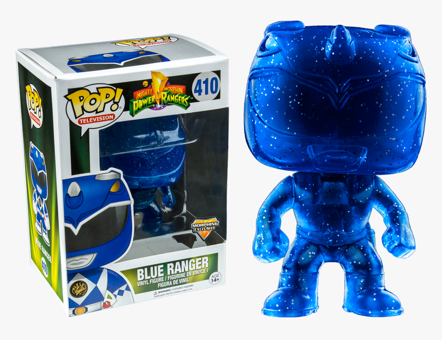 Blue Ranger Morphing Us Exclusive Pop Vinyl Figure - Funko Pop Red Ranger Dragon Shield, HD Png Download, Free Download