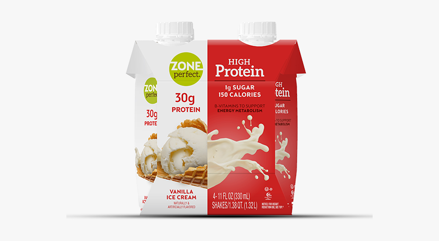 Hp - Vanilla - Ice - Cream Tcm1506-125632 - Zone Perfect High Protein Shake, HD Png Download, Free Download