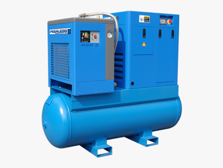 Peerless 10hp Rotary Screw Compressor 8 Bar 1200lpm - Rotary-screw Compressor, HD Png Download, Free Download