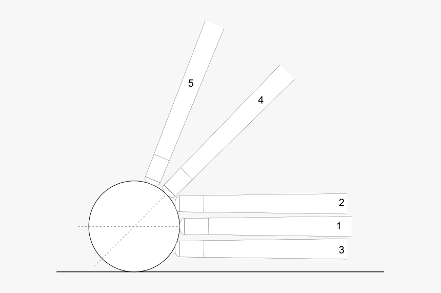 Billiard Techniques Cue Ball Point Of Hits Side - Line Art, HD Png Download, Free Download