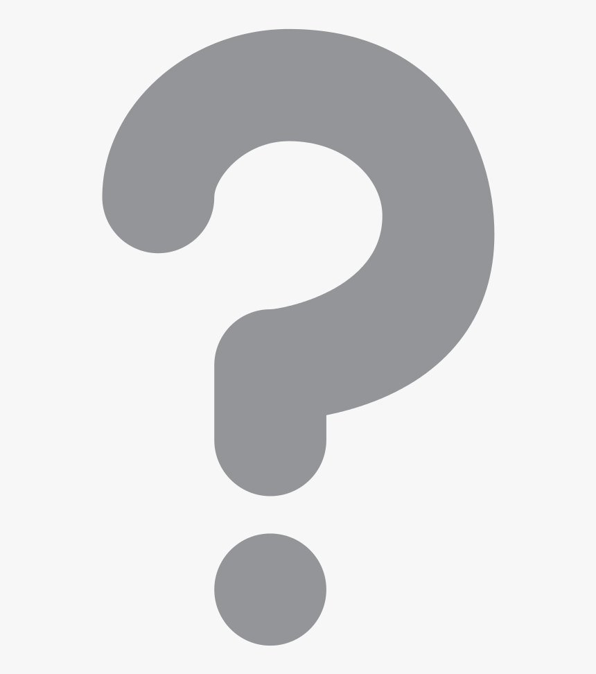 Black Question Mark Emoji Clipart , Png Download - Question Mark Png Image Grey, Transparent Png, Free Download