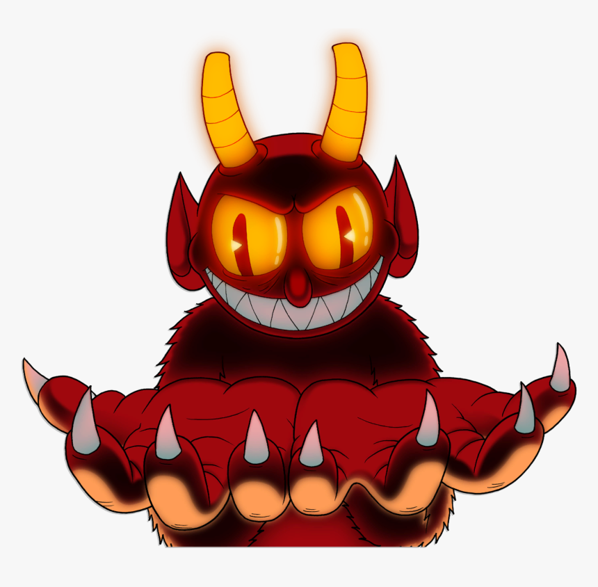 Image Satan Big Png - Cup Head Devil, Transparent Png, Free Download