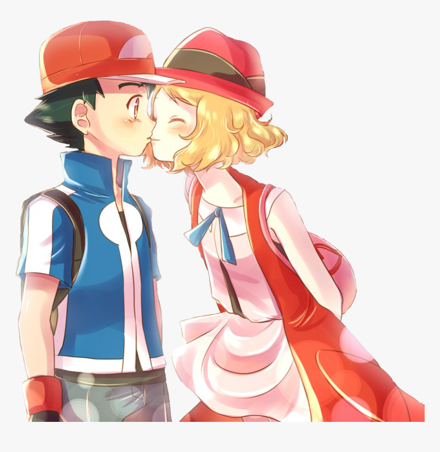 #pokémon #pokemon #satoshi #ash #ashketchum #serena - Ash And Serena Amourshipping, HD Png Download, Free Download