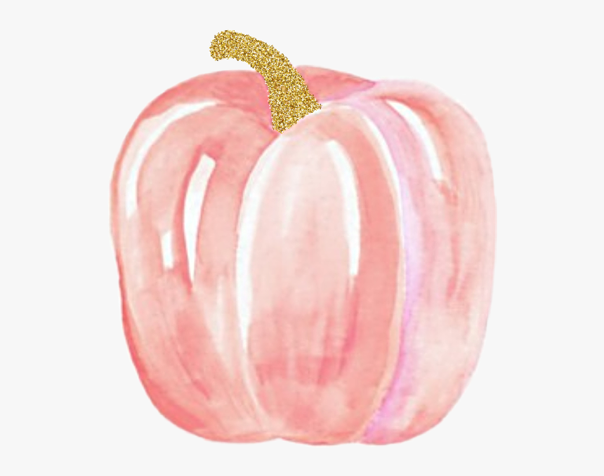 #watercolor #pumpkin #pink #gold #glitter #halloween - Pink And Gold Pumpkins, HD Png Download, Free Download