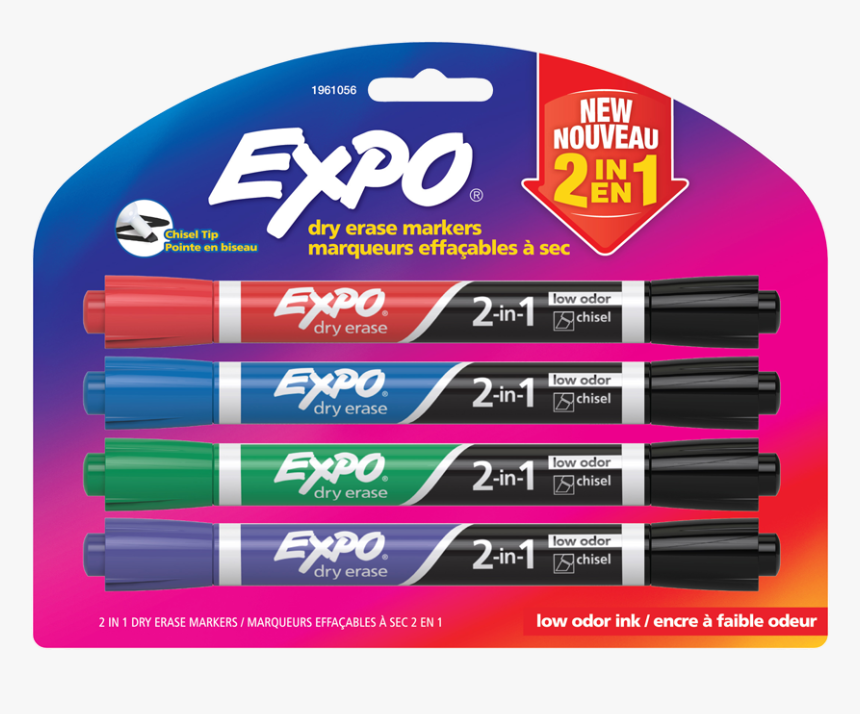 Expo® 2 In 1 Dry Erase Markers - Dry Erase Markers Pink, HD Png Download, Free Download