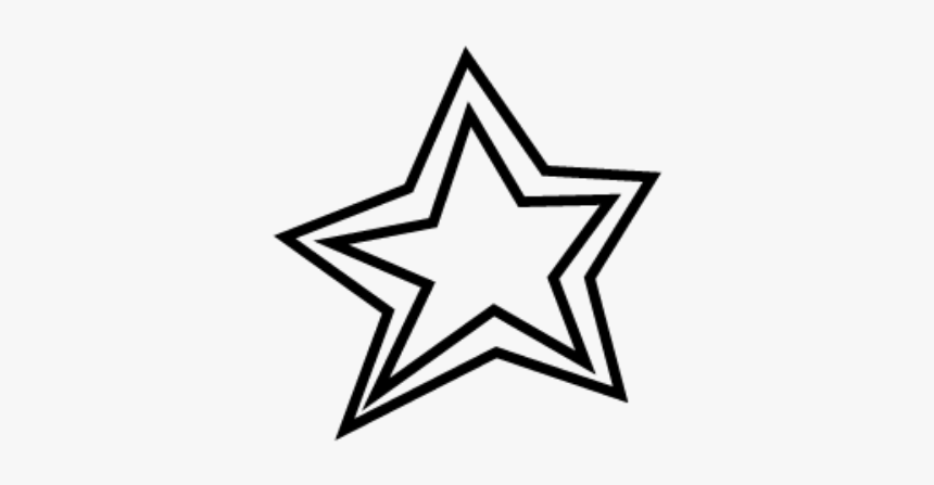 Ftestickers Star Black - White Star Doodle Png, Transparent Png, Free Download