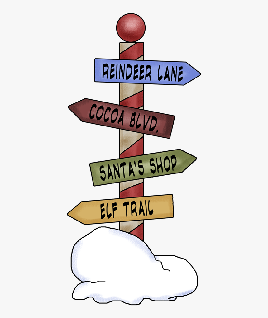 Northpole Street Signs - North Pole Sign Png Transparent, Png Download, Free Download