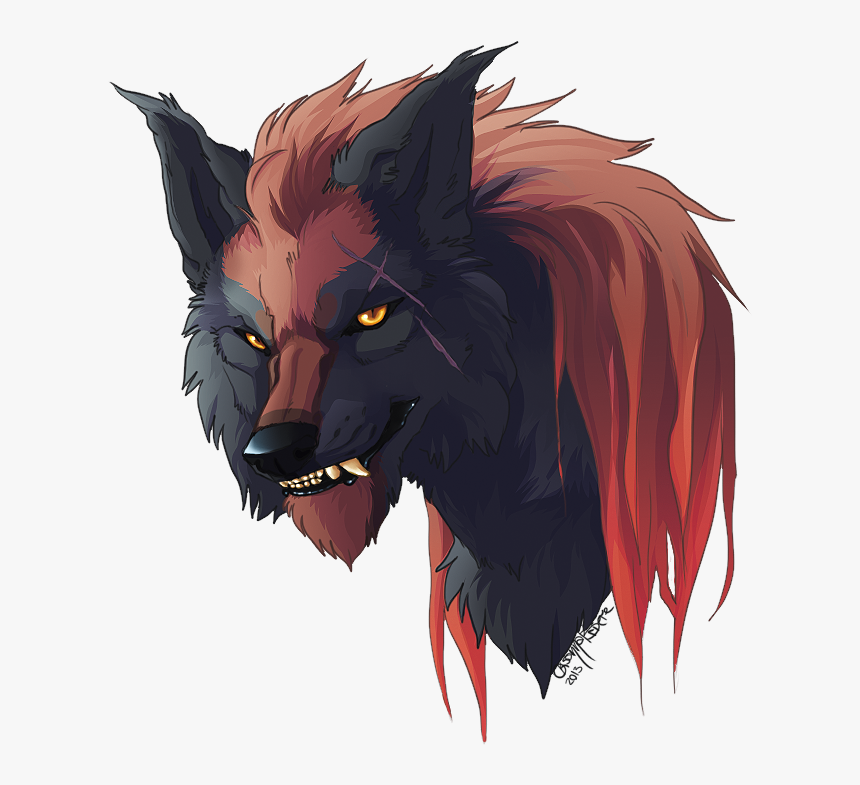 Black Demon Wolf With Wings Download - Cool Deviantart Werewolf Drawing, HD Png Download, Free Download