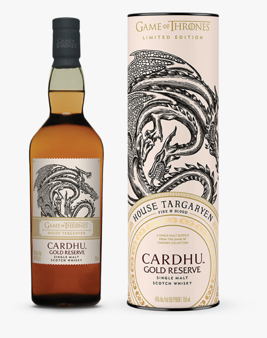 Cardhu Gold Reserve Game Of Thrones House Targaryen - Johnnie Walker Game Of Thrones Collection, HD Png Download, Free Download