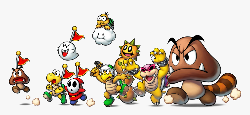 Transparent 8 Bit Bowser Png - Mario Y Luigi Superstar Saga Bowser's Minions, Png Download, Free Download