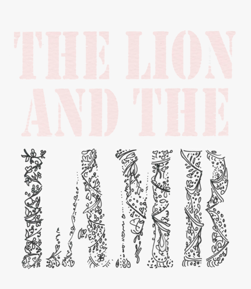 Lion And Lamb Doodle, HD Png Download, Free Download