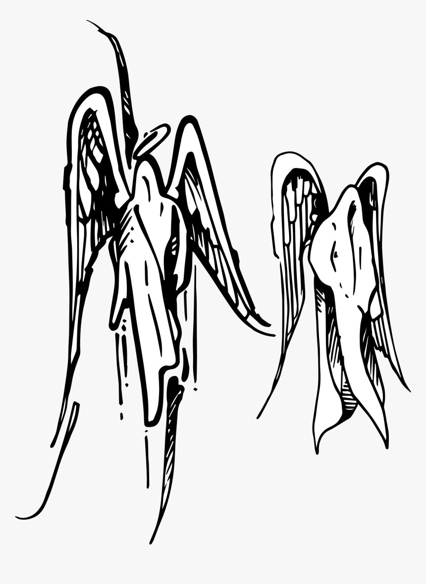 Raseone Angels Doodle Clip Arts - Angel Doodle Art, HD Png Download, Free Download