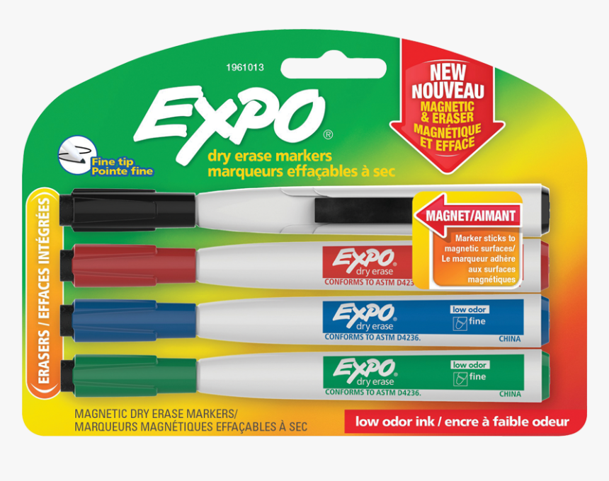 Product Image Magnetic Dry Erase Markers With Magnetic - Marker Expo Dry Erase, HD Png Download, Free Download