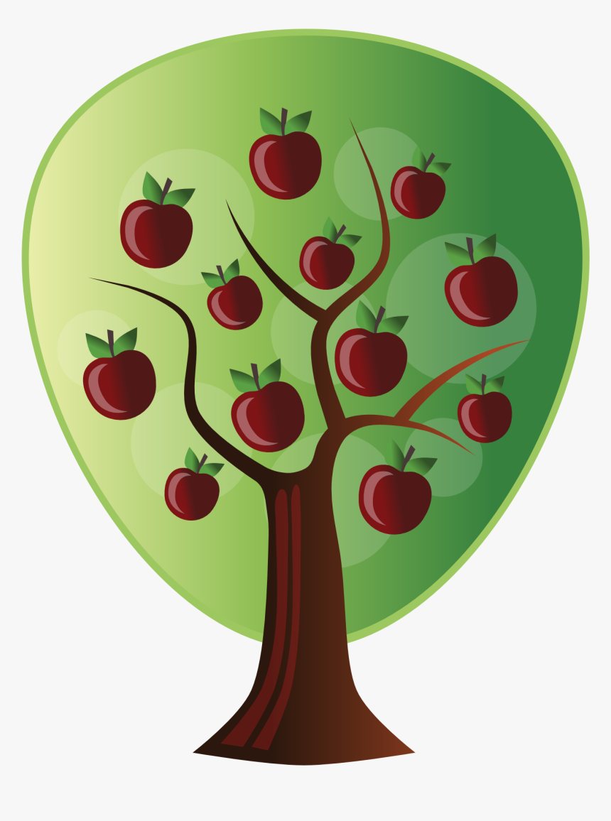 Apple Clipart Public Domain - Apple Tree Vector Png, Transparent Png, Free Download