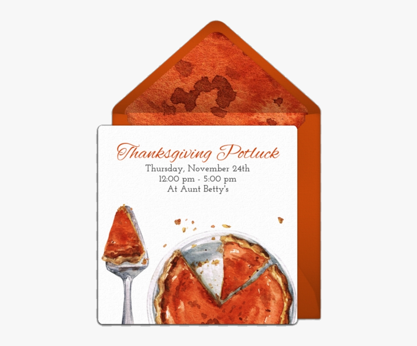 Pumpkin Pie Potluck Invitation Watercolor Clipart Hd - Smoked Paprika, HD Png Download, Free Download