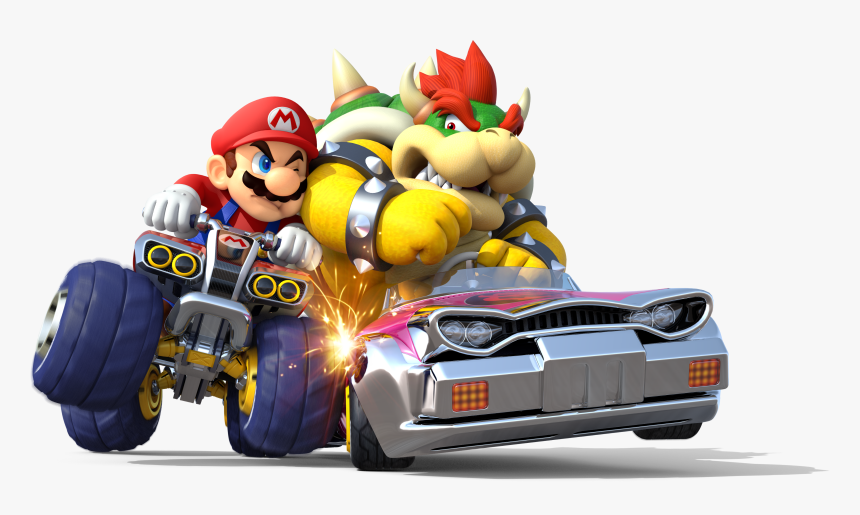 Mario And Bowser Racing, HD Png Download, Free Download