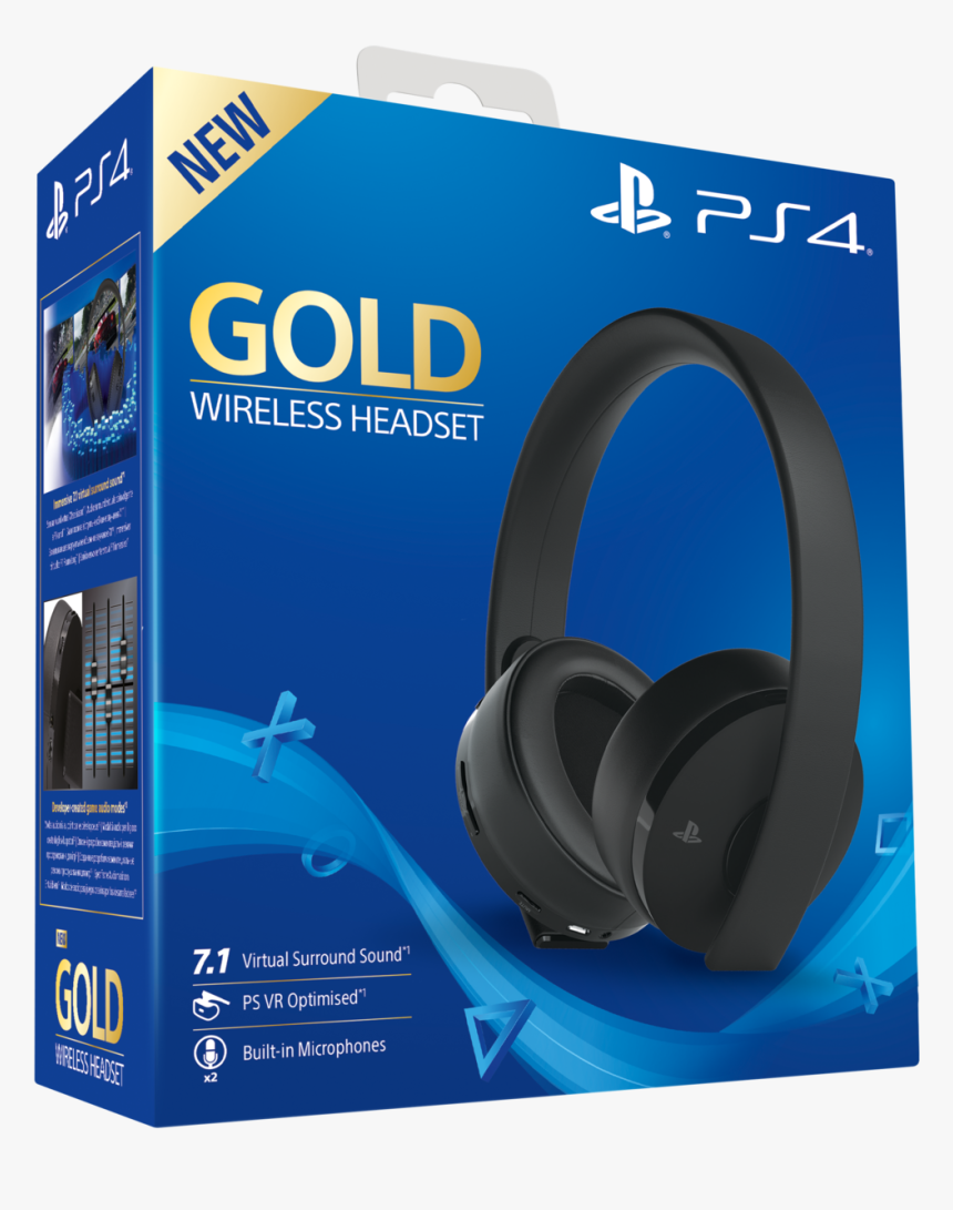 Gold Wireless Headset 2.0, HD Png Download, Free Download