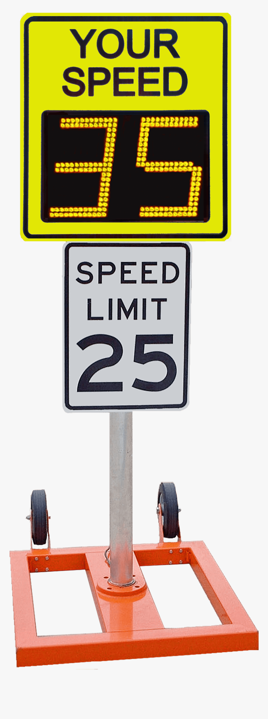 Radarsign Mobile Patrol Stand - Speed Limit Sign, HD Png Download, Free Download