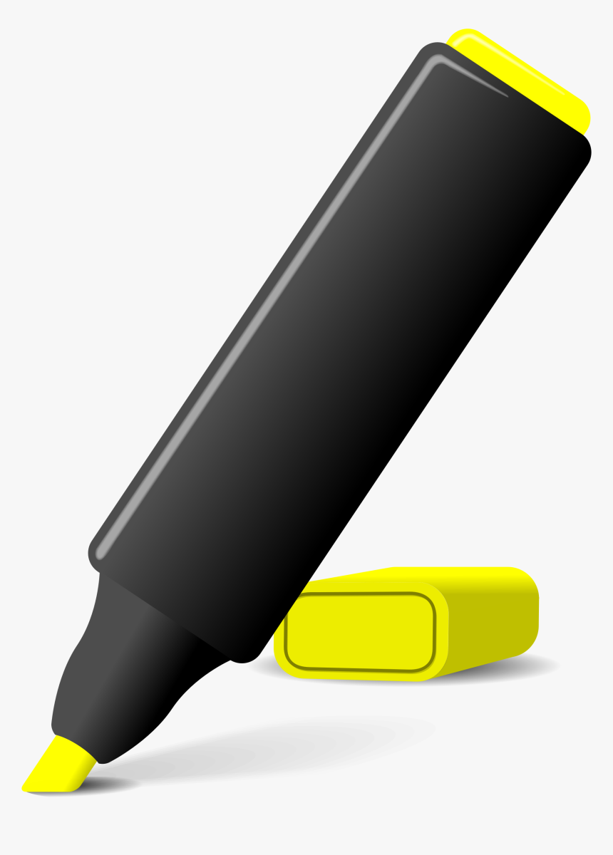 Highlighter Pen Big Image - Textmarker Clipart, HD Png Download, Free Download
