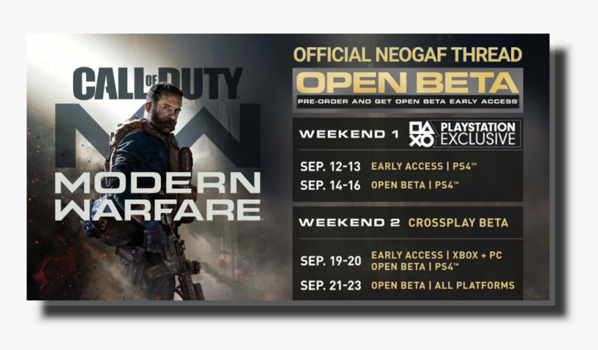 Xbox Modern Warfare Beta, HD Png Download, Free Download