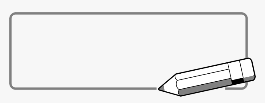 Pencil Border Pencil Free A Blank Frame Border - Pencil Border Black And White Transparent, HD Png Download, Free Download