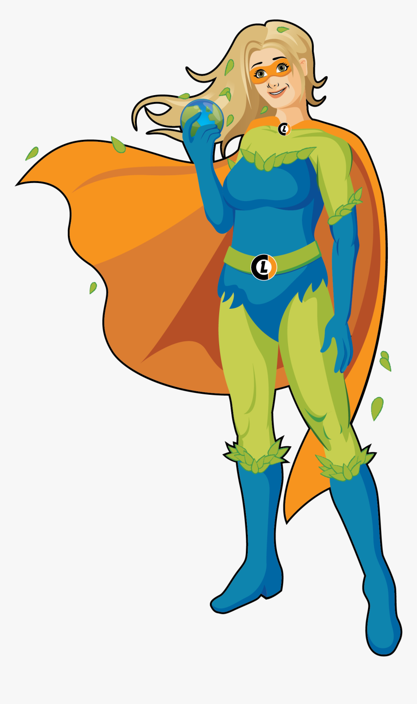 Eco Mom Uses Her Super Strength And Determination To - Cartoon, HD Png Download, Free Download