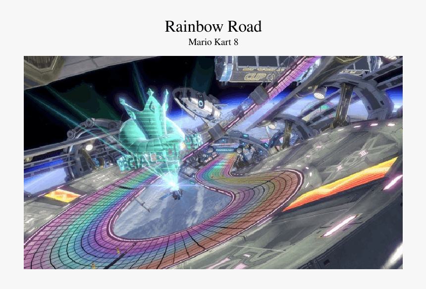 Mario Kart 8 Deluxe Regenbogen Boulevard, HD Png Download, Free Download