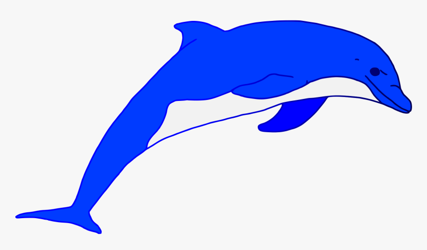 Clipart Blue Dolphin, HD Png Download, Free Download