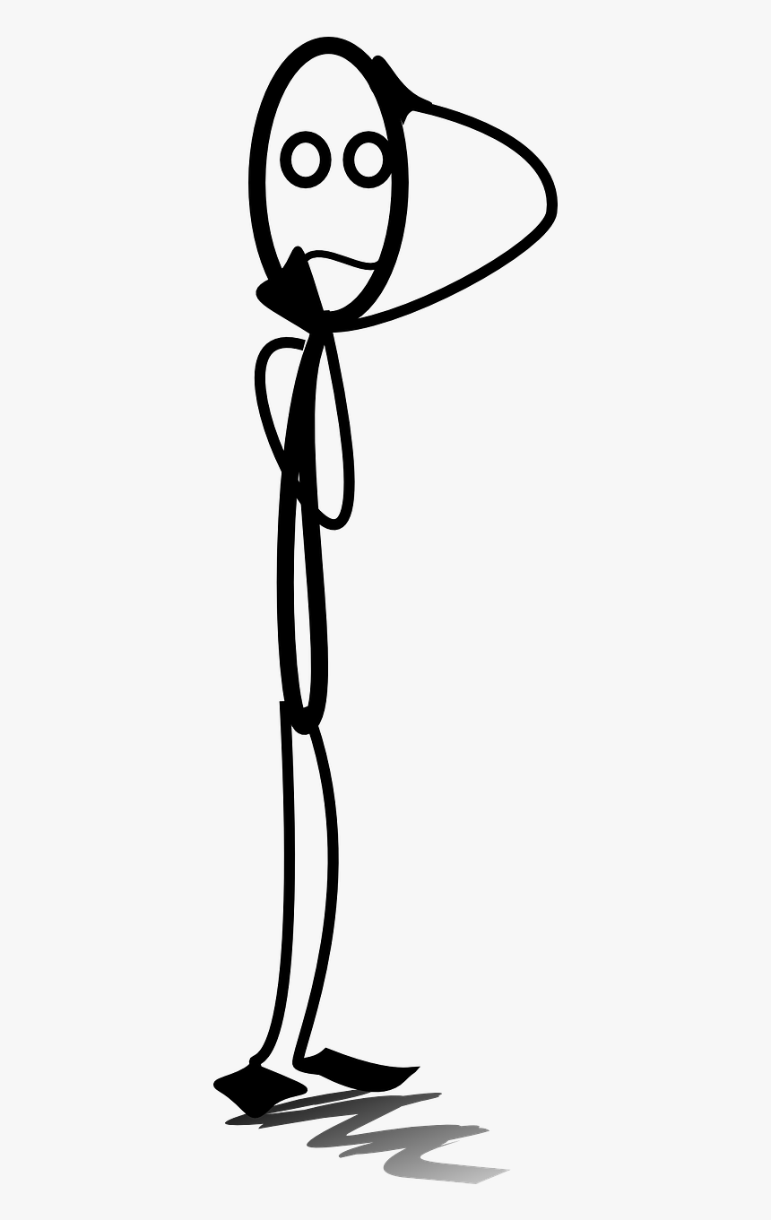 Stickman Thinking Png, Transparent Png, Free Download
