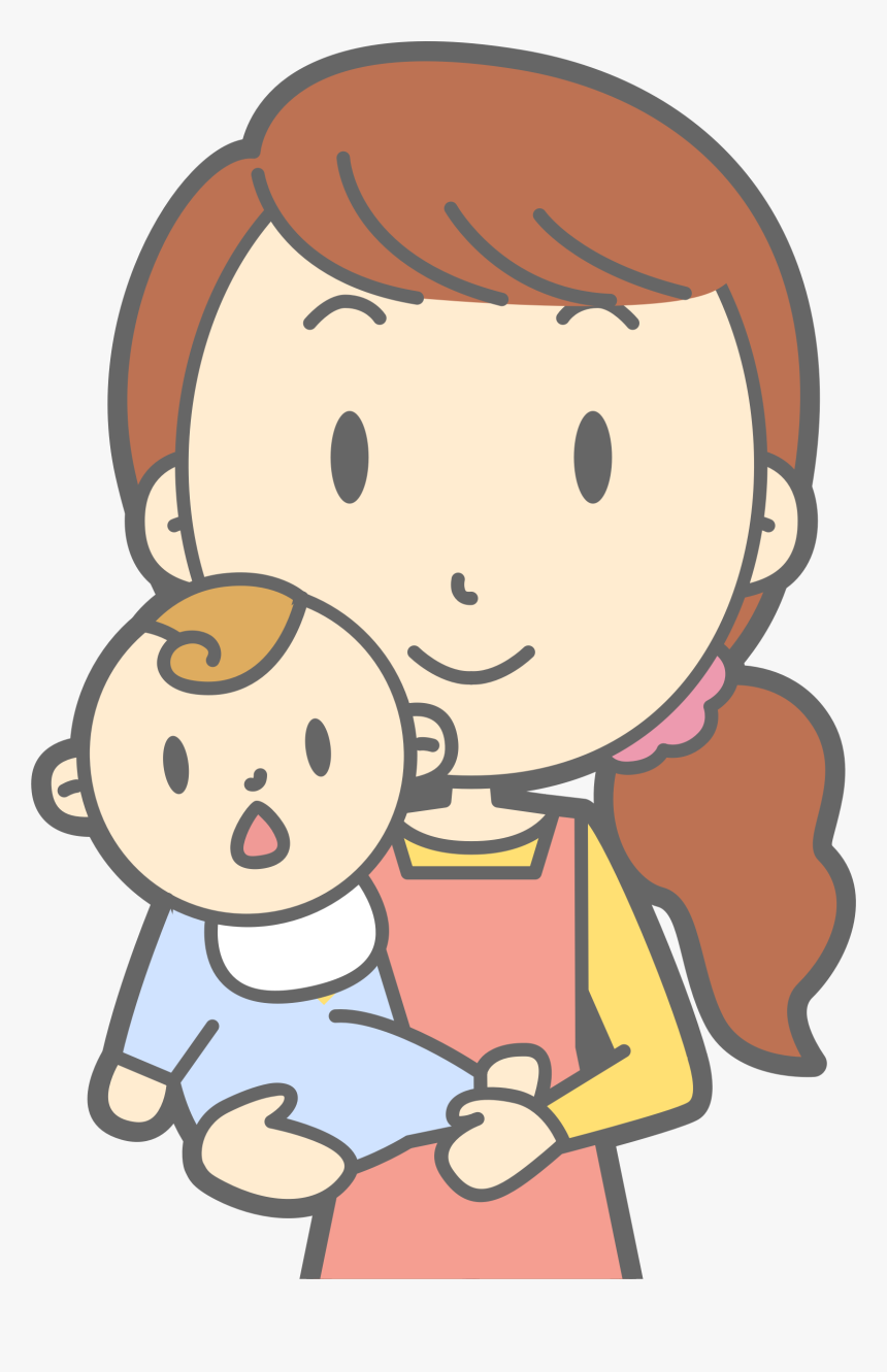 Clipart - Mom And Baby Clipart, HD Png Download, Free Download