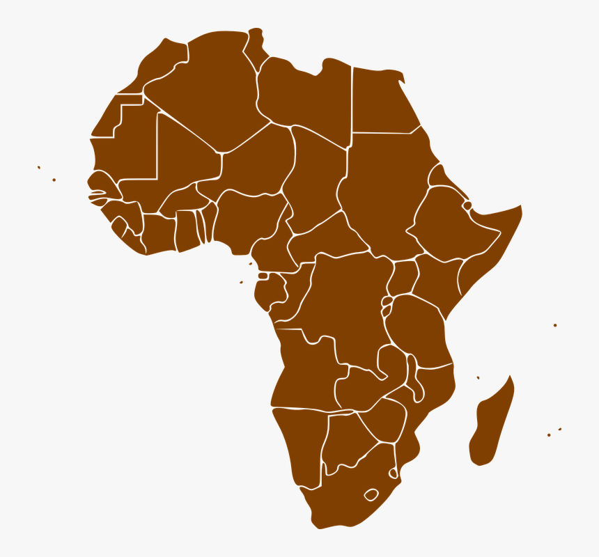 Africa Continent Svg Clip Arts - African Union Map, HD Png Download, Free Download