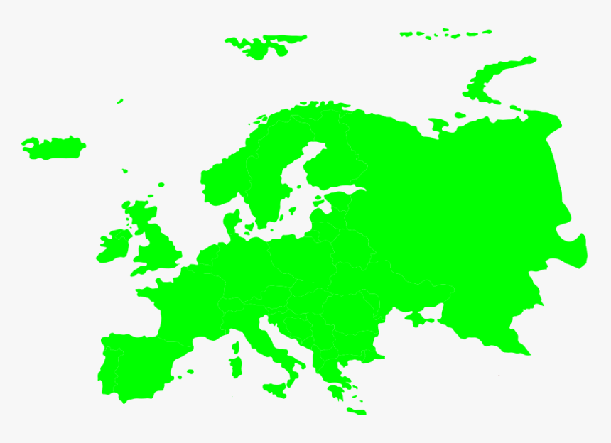 Europe Map Solid Color, HD Png Download, Free Download