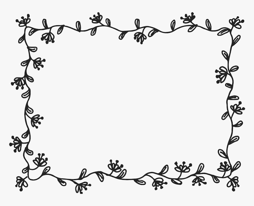 Rectangular Border Png - Floral Rectangle Border, Transparent Png, Free Download