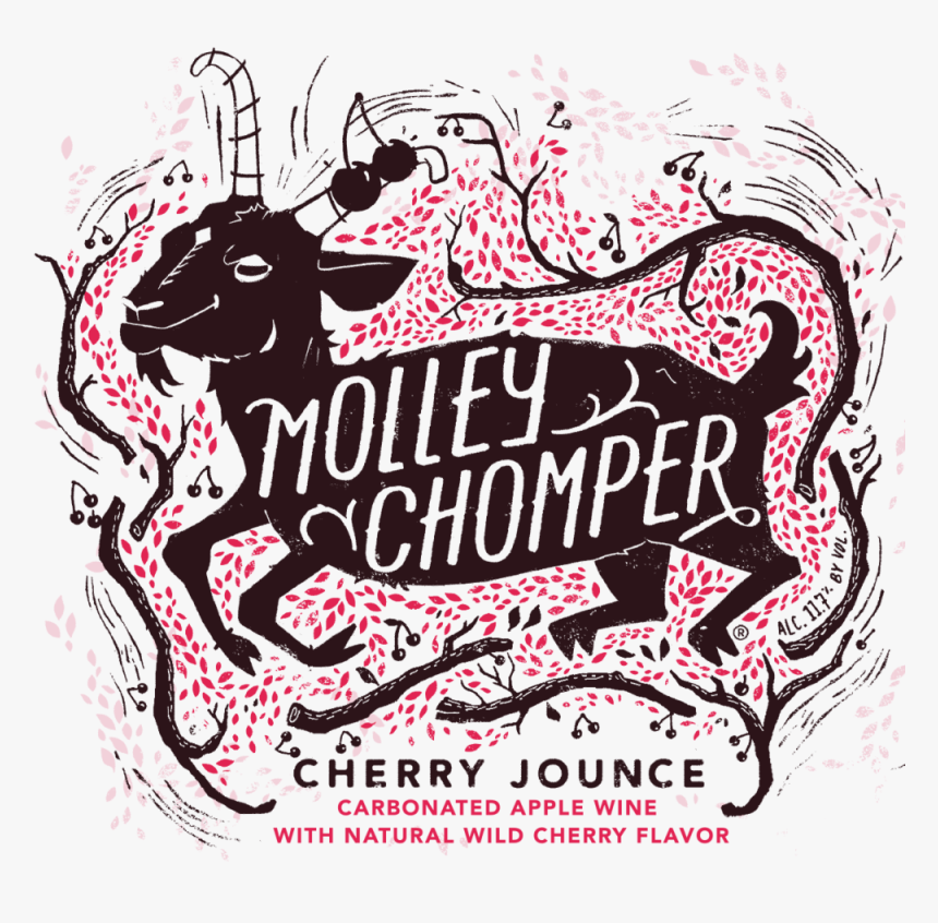 Cherry Label Front - Molley Chomper, HD Png Download, Free Download