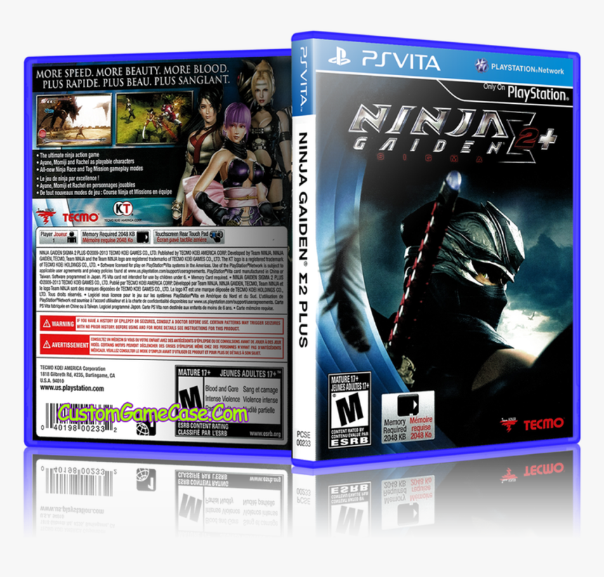 Ninja Gaiden Sigma Plus 2- Sony Playstation Ps Vita - Ninja Gaiden Sigma Plus Ps Vita Cover, HD Png Download, Free Download