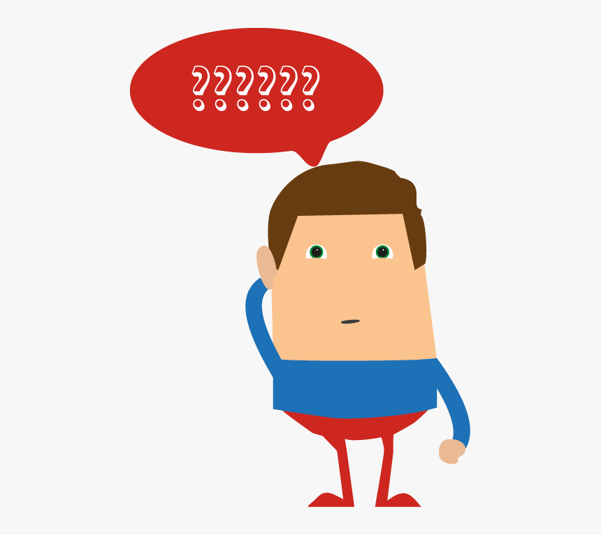 Collection Of No - Cartoon Person Thinking Transparent Background, HD Png Download, Free Download