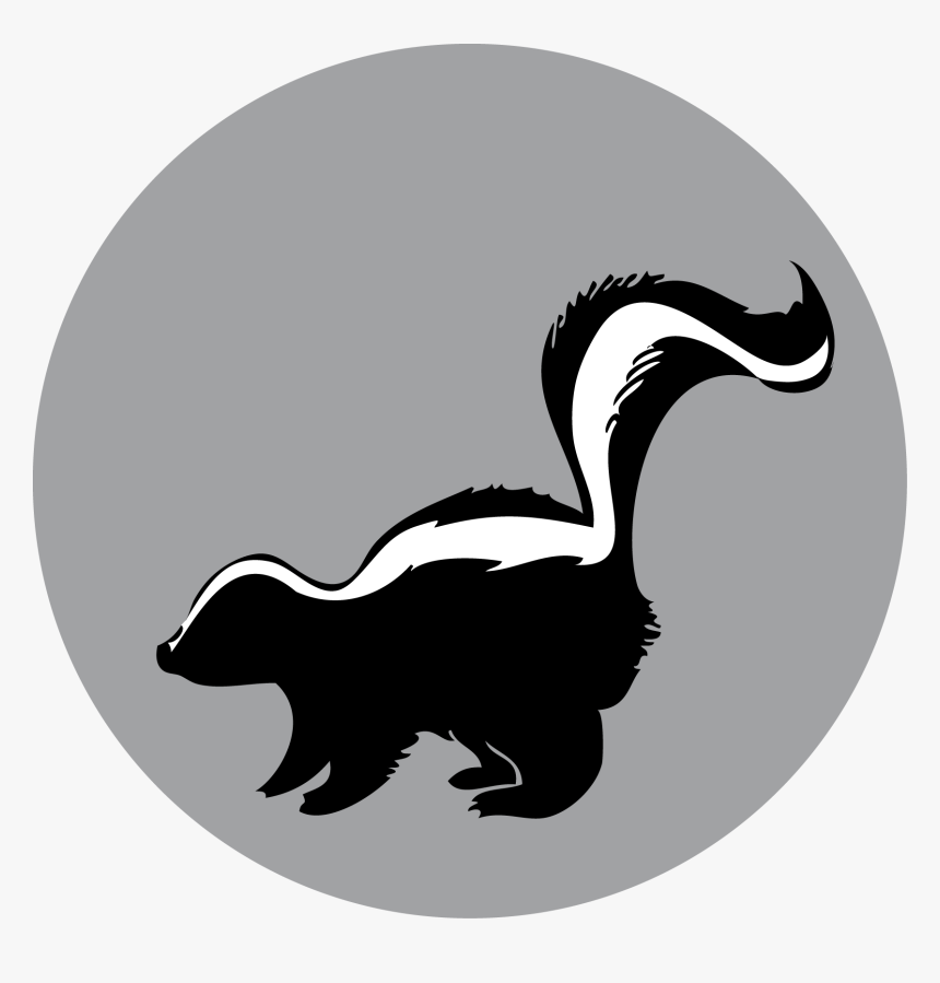 Raccoon Silhouette American Mink Duck Skunk - Skunk Silhouette Clip Art, HD Png Download, Free Download