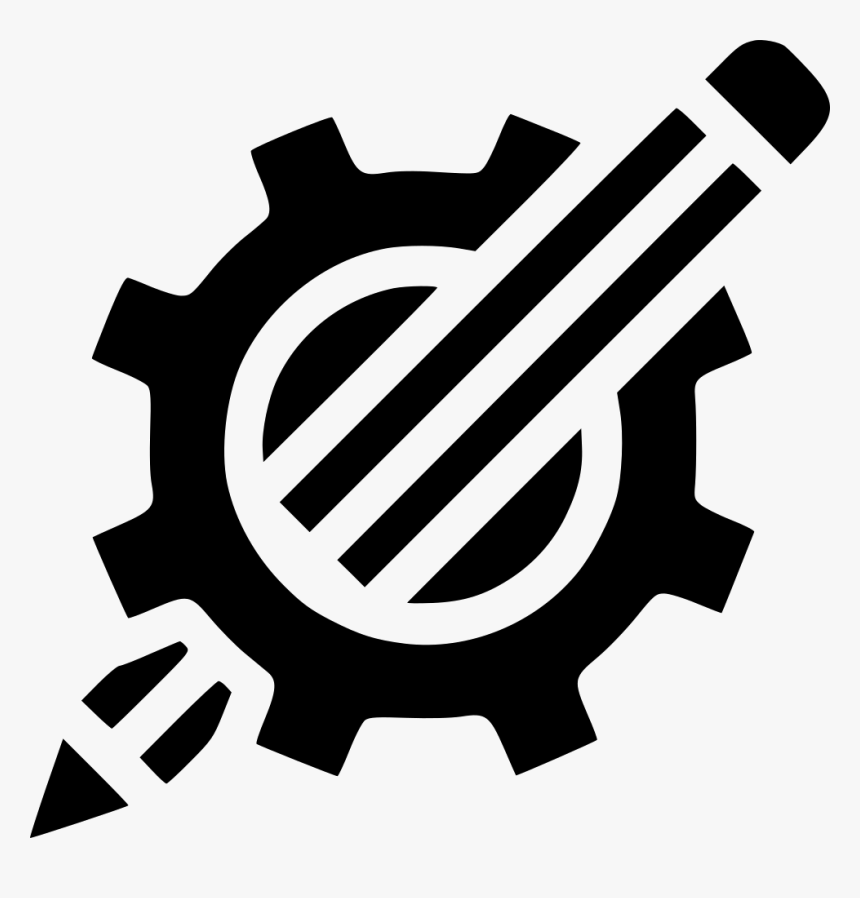 Drawing Pencil Geometry Setting Gear Design - Pencil And Paper Png, Transparent Png, Free Download