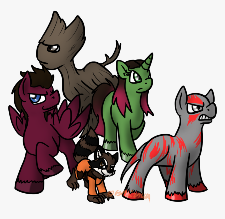Guardians Of The Pony Galaxy By Usagi Zakura - Cartoon, HD Png Download, Free Download